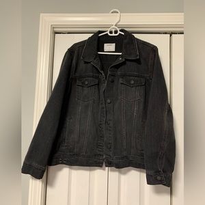 Faded Black Denim Jacket